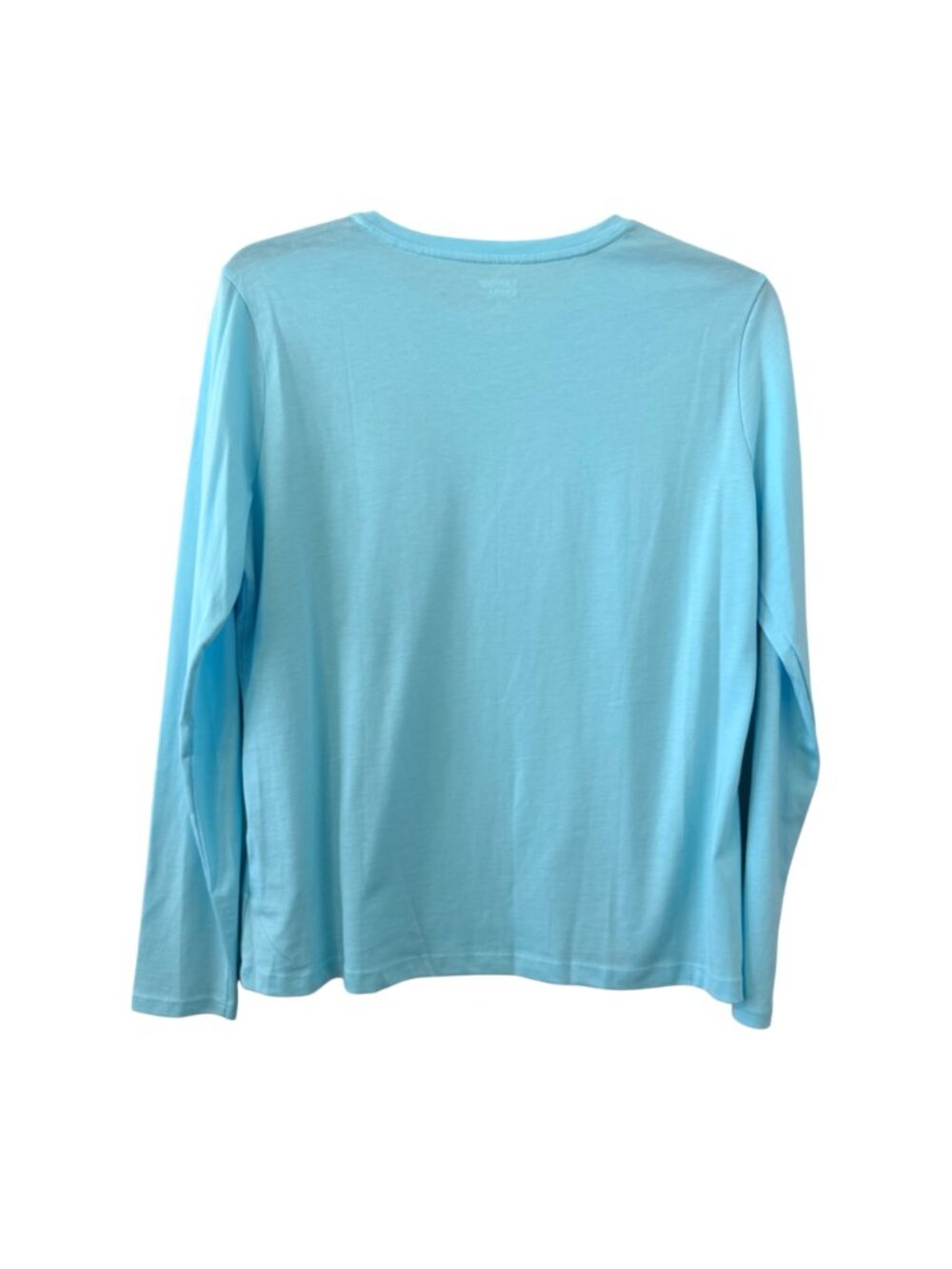 Lands End Light Blue Supima Cotton Long Sleeve Shirt Sz M shirt. NWT - Picture 7 of 12